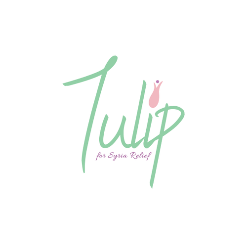 Tulip logo with the title 'The more attractive the logo you design, the more children and needy people you will help'
