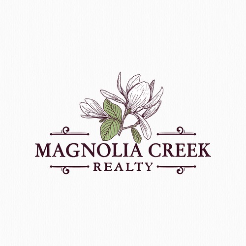 Magnolia design with the title 'Real estate logo'