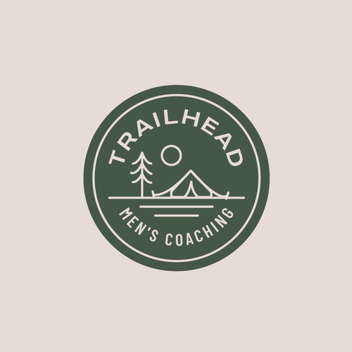 Rugged logo with the title 'Adventure-Inspired Coaching for Men'