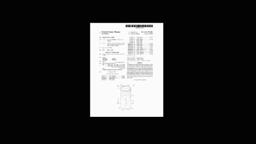 Document design with the title 'Candle Patent Drawing Animation'