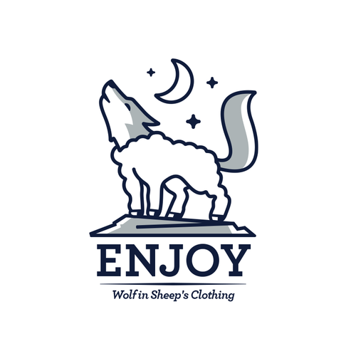 Sheep logo with the title 'Enjoy wolf in Sheep's Clothing'