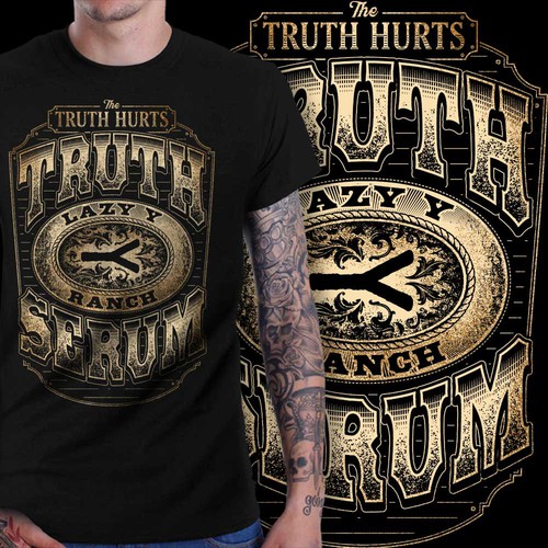 Distressed t-shirt with the title 'Truth Serum T Shirt'