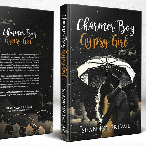 Romance book cover with the title 'Charmer Boy Gypsy Girl'
