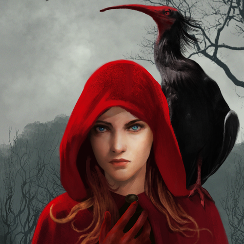 Gothic book cover with the title 'Design a fantasy novel cover for a book about blood magic'