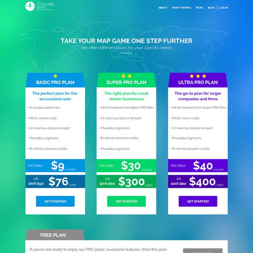 Service website with the title 'Flat, Clean and Trendy Design - Online Service'