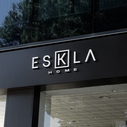 Furniture design with the title 'Diseños de logo para tienda de muebles'