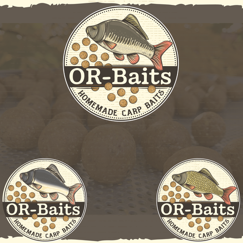 Artwork logo with the title 'Carp baits logo'