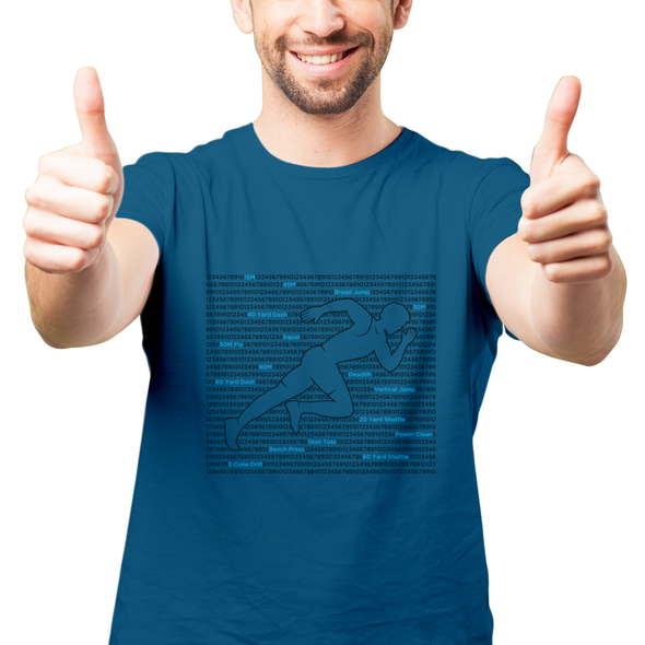 Flat t-shirt with the title 'Sprinter, T-shirt design'