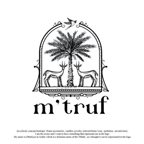 Gazelle logo with the title 'M'TRUF'