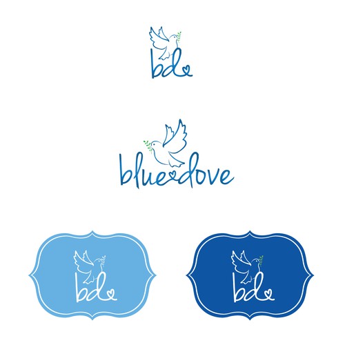 Dove logo with the title 'Blue Dove'
