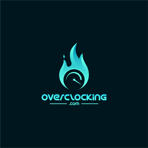 Burning design with the title 'Overclocking'