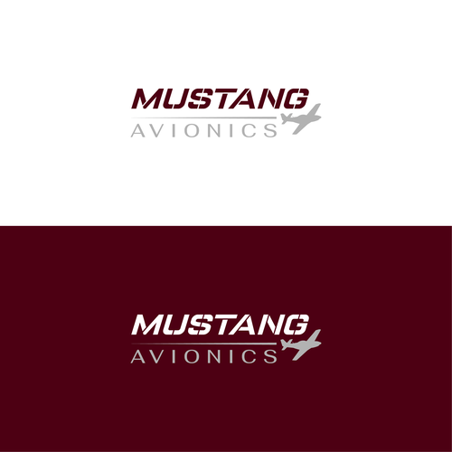 Aviator logo with the title 'Mustang Avionics Logo'