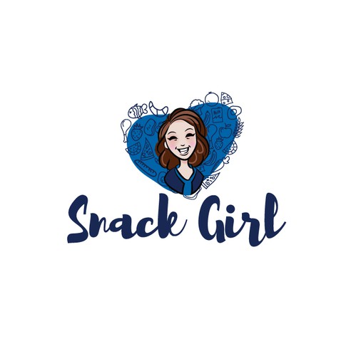 Snack logo with the title 'Logo for a recipes blog'