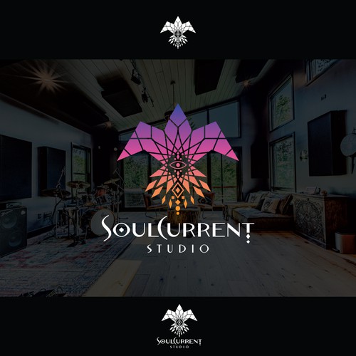 Tribal logo with the title 'SoulCurrent Studio'