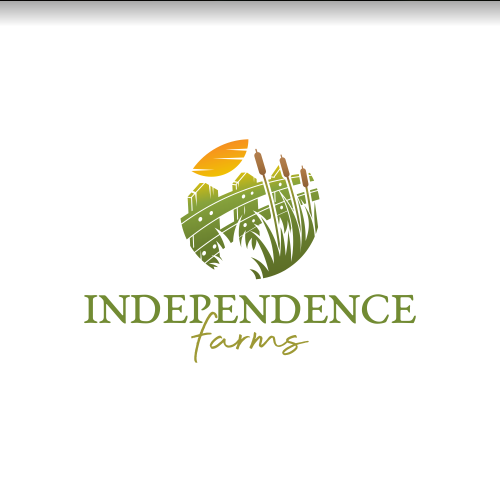 Fence design with the title 'Logo Concept for Independence Farms'
