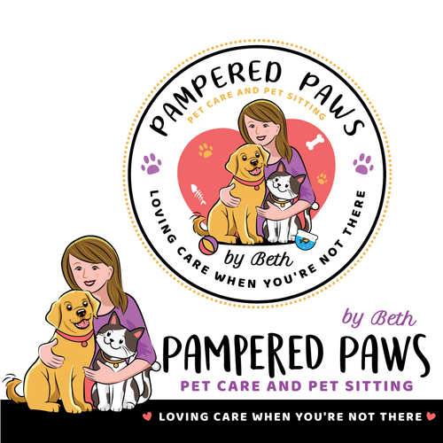 pet sitting logo