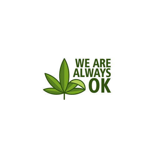 Cannabis leaf logo with the title 'OK Cannabis'
