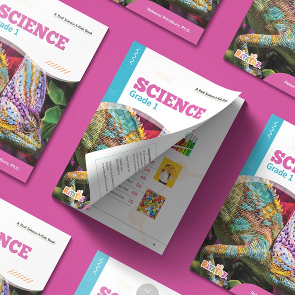 Science design with the title 'Science Textbook Template for Ratataz'