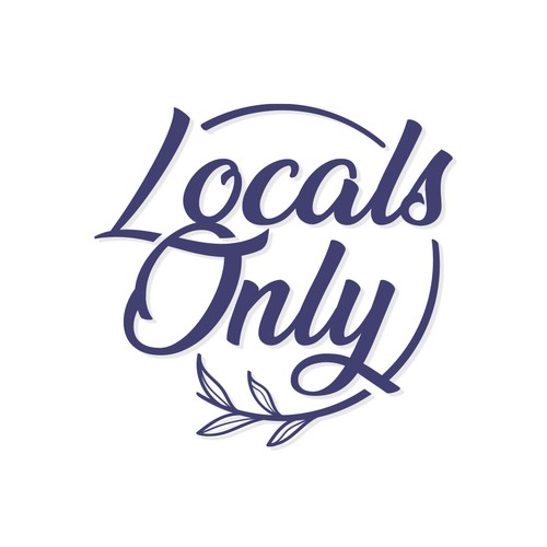 Dispensary design with the title 'Locals Only Dispensary Logo'