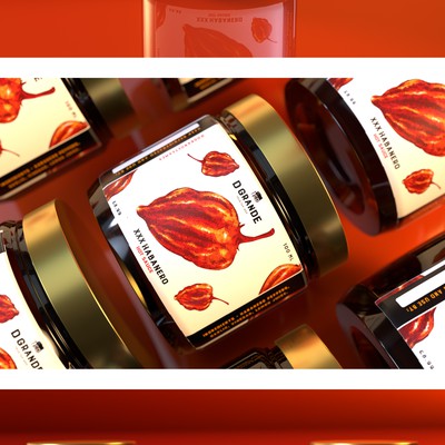 XXX Habanero Hot Sauce Label