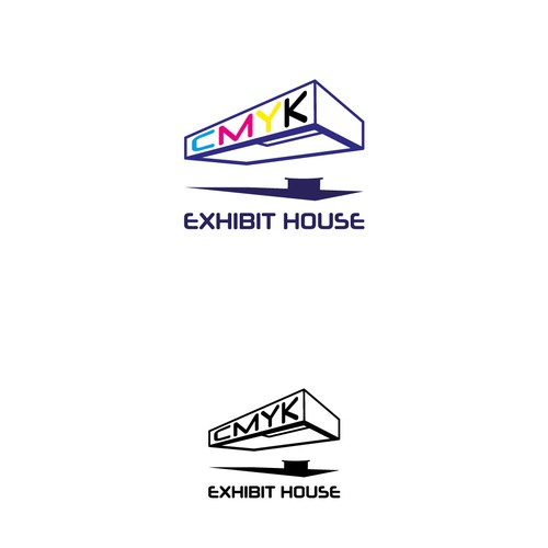 Exhibition logo with the title 'CMYK'