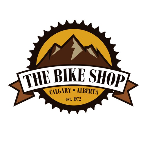 Serif brand with the title 'Logo for bike store'