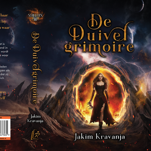 Portal design with the title 'Epic fantasy book cover'