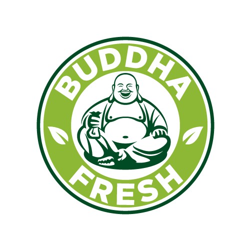 Bamboo logo with the title 'Logo Design for Buddha Fresh'