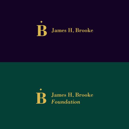 Dark green design with the title 'Personal logo design concept'