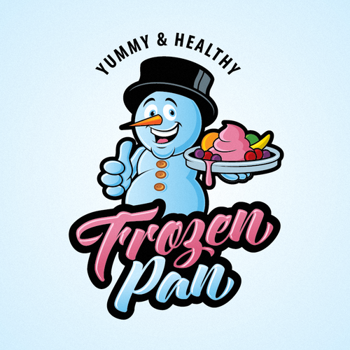 Frozen logo with the title 'Stir-fried ice cream'
