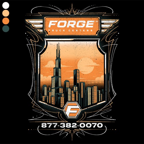 Classic t-shirt with the title 'Classic Pin Strip Chicago City'