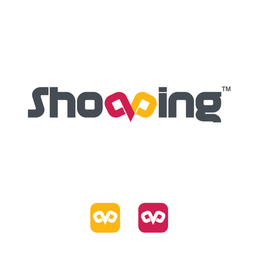 Shopping logo with the title 'Logo concept for Shopping'