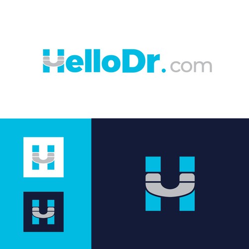 Call logo with the title 'helloDr.com logo l wordmark logo'