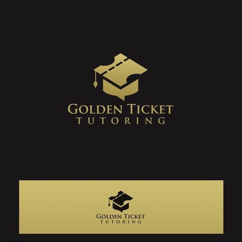 Ticket design with the title 'Logo for Online Tutoring Service'