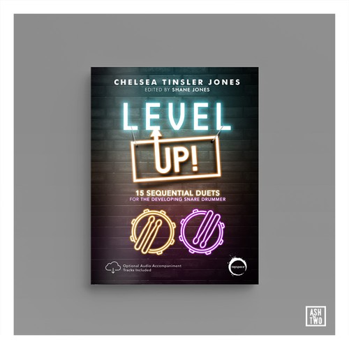 Music book cover with the title 'Level Up!'