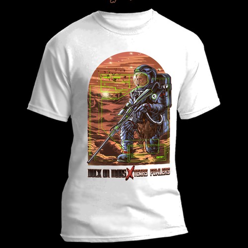 Astronaut t-shirt with the title 'In Mars'