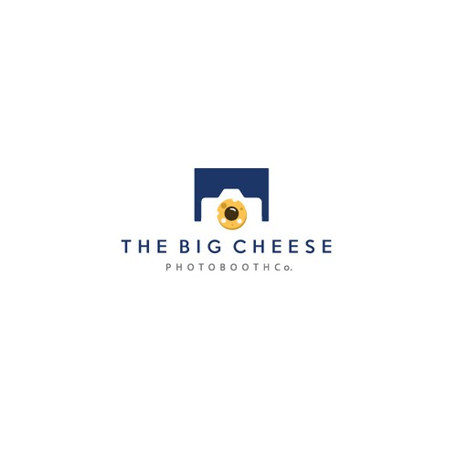 Photo booth design with the title 'Big cheese photography logo design'
