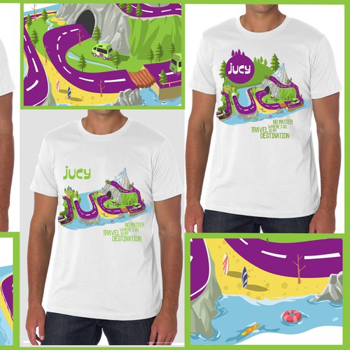 Holiday t-shirt with the title 'JUCY '