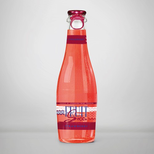 Prosecco label with the title 'Label for a fruity new wine'