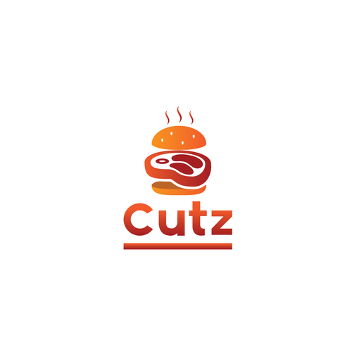 Steak logo with the title 'Cutz'