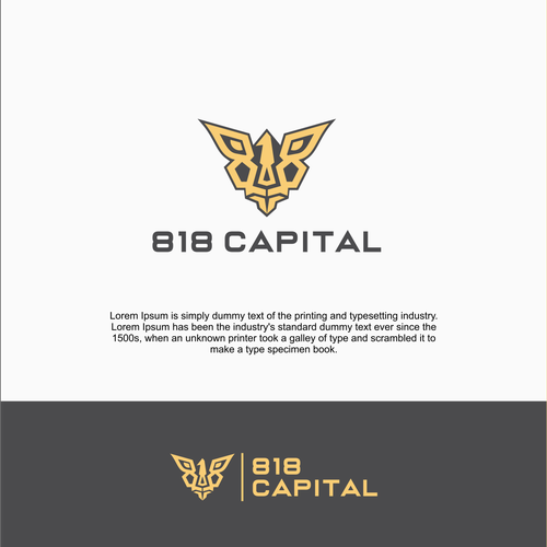 Capital logo with the title '818 capital logo'