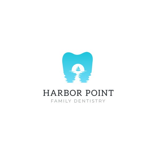 Boat logo with the title 'HARBOR POINT**'