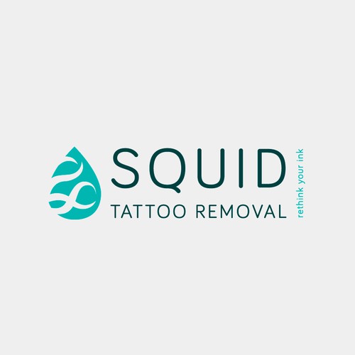 Squid design with the title 'Squid Tattoo Removal'