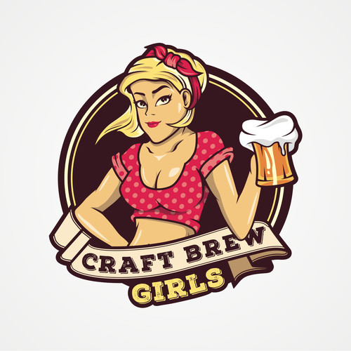 Blonde logo with the title 'Winning design for Craft Brew Girls'