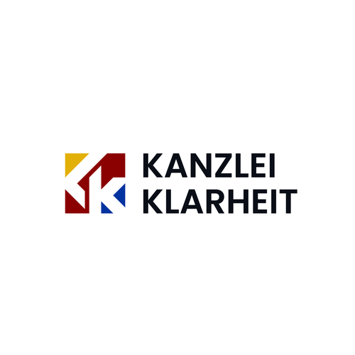 K logo with the title 'Logo designs for Kanzlei Klarheit!'