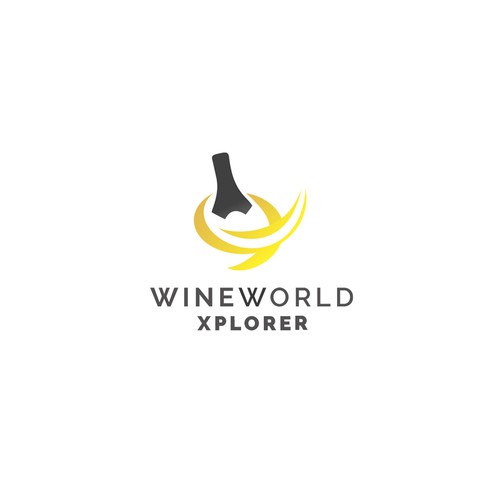 App brand with the title 'Logo concept for international wine merchants'