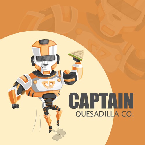 Cyborg design with the title 'Character or mascot contest entry'