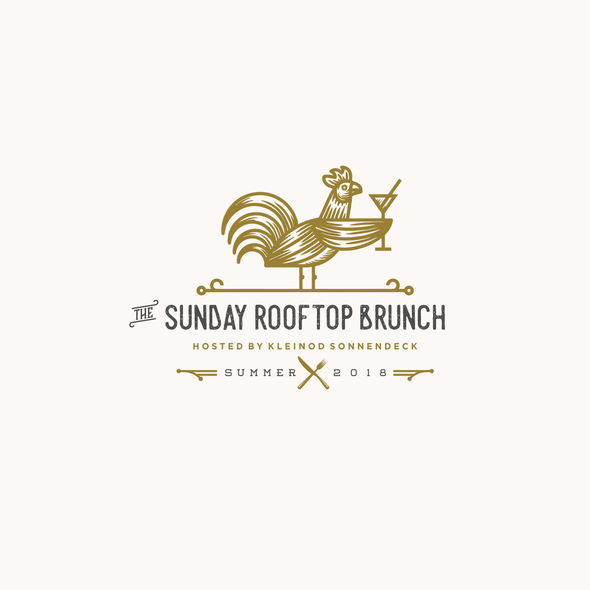 Diner logo with the title 'The Sunday Rooftop Brunch'
