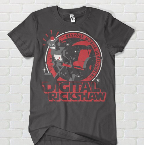 Star Wars design with the title 'Design an eye-catching t-shirt to promote a freelance developer'