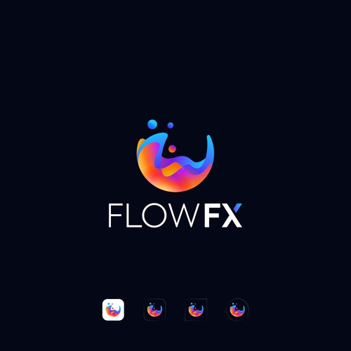 Fluid design with the title 'Logo for FlowFX'